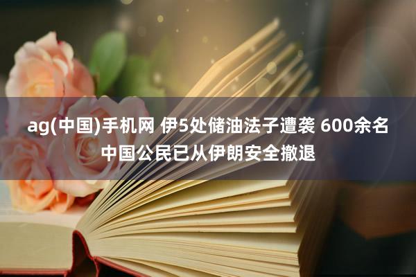 ag(中国)手机网 伊5处储油法子遭袭 600余名中国公民已从伊朗安全撤退