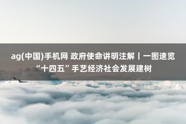 ag(中国)手机网 政府使命讲明注解丨一图速览“十四五”手艺经济社会发展建树