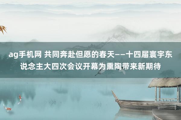 ag手机网 共同奔赴但愿的春天——十四届寰宇东说念主大四次会议开幕为熏陶带来新期待