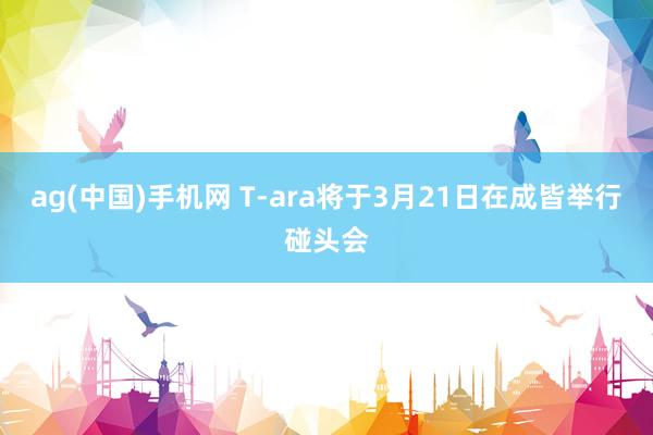 ag(中国)手机网 T-ara将于3月21日在成皆举行碰头会
