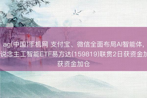 ag(中国)手机网 支付宝、微信全面布局AI智能体， 东说念主工智能ETF易方达(159819)联贯2日获资金加仓