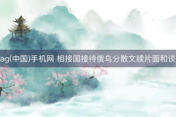 ag(中国)手机网 相接国接待俄乌分散文牍片面和谈